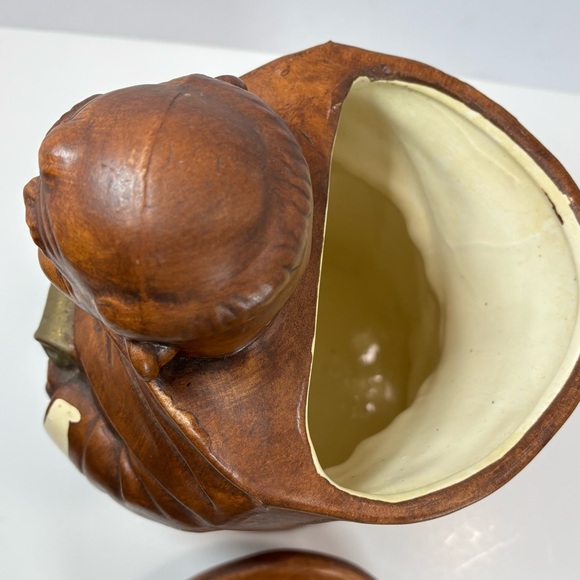 Vintage Friar Tuck Cookie Jar Thou Shall Not Steal by Treasure Craft Made in USA - Picture 6 of 9